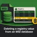 Deleting a registry value from an MSI database