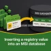 Inserting a registry value into an MSI database
