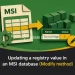 Updating a registry value in an MSI database (Modify method)