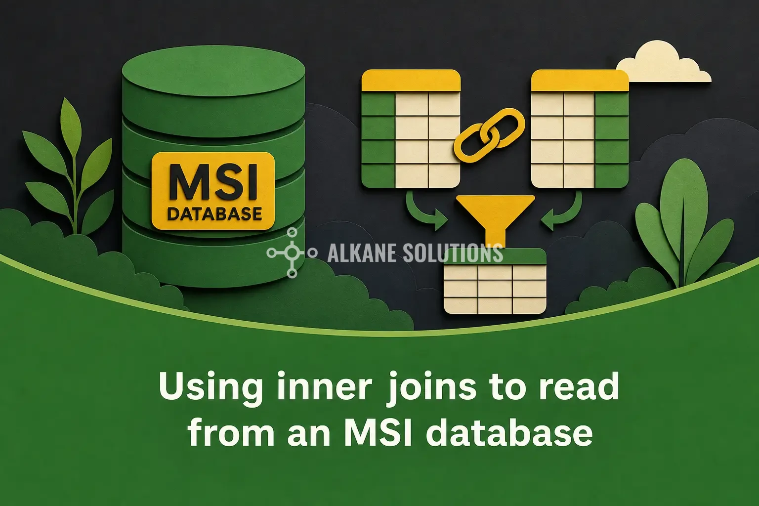 Using inner joins to read from an MSI database