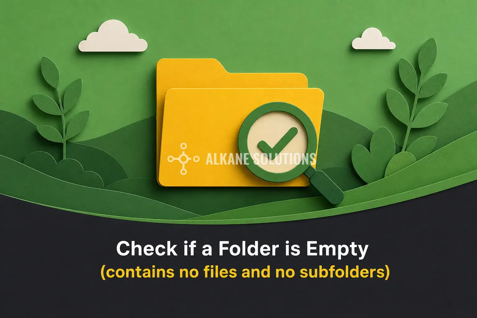 Check if a Folder is Empty (contains no files and no subfolders)