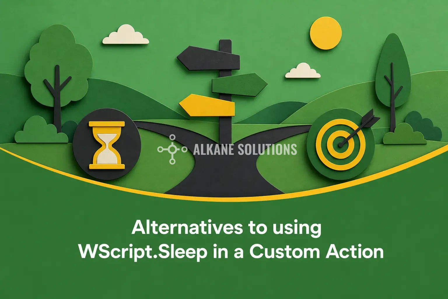 Alternatives to using WScript.Sleep in a Custom Action