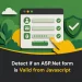 Detect if an ASP.Net form is Valid from Javascript