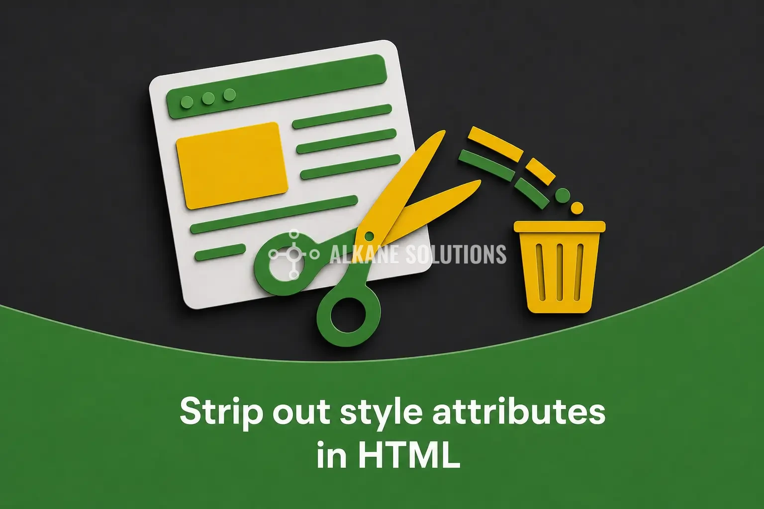Strip out style attributes in HTML