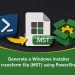 Generate a Windows Installer transform file (MST) using PowerShell
