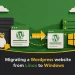 Migrating a Wordpress website from Linux to Windows