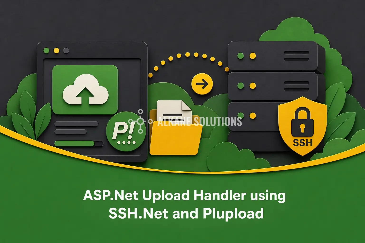 ASP.Net Upload Handler using SSH.Net and Plupload