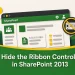 Hide the Ribbon Controls in SharePoint 2013