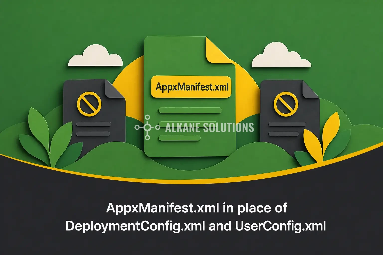 AppxManifest.xml in place of DeploymentConfig.xml and UserConfig.xml