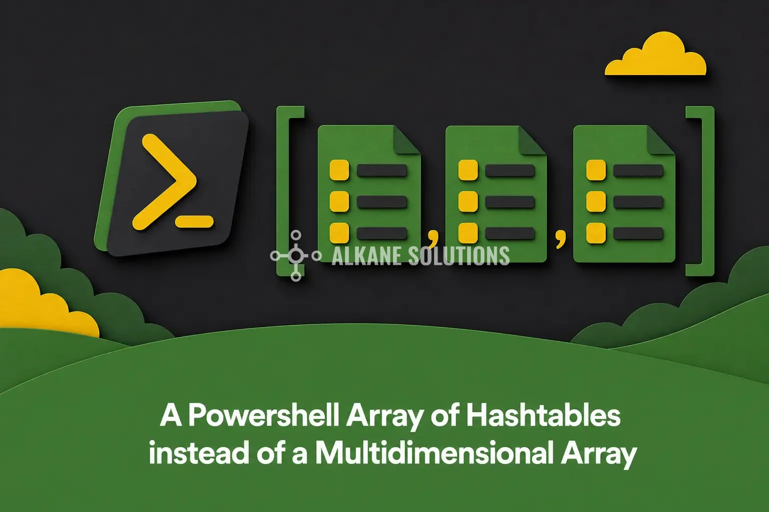 A Powershell Array of Hashtables instead of a Multidimensional Array