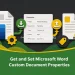 Get and Set Microsoft Word Custom Document Properties