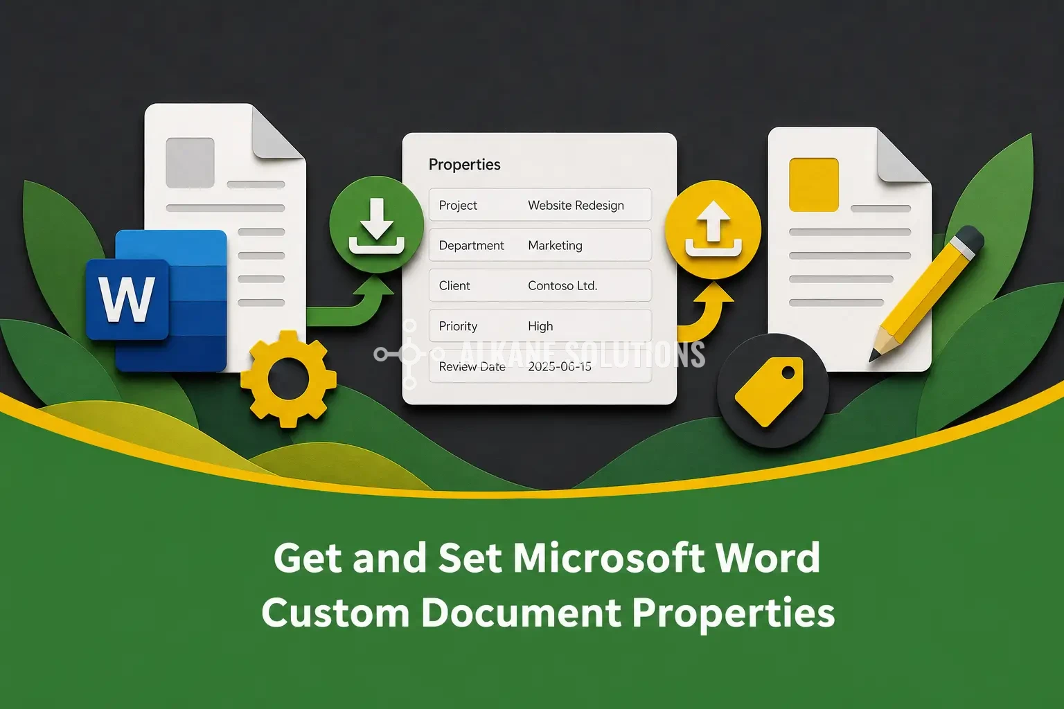 Get and Set Microsoft Word Custom Document Properties