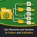 Get Filenames and Versions in Folders and Subfolders