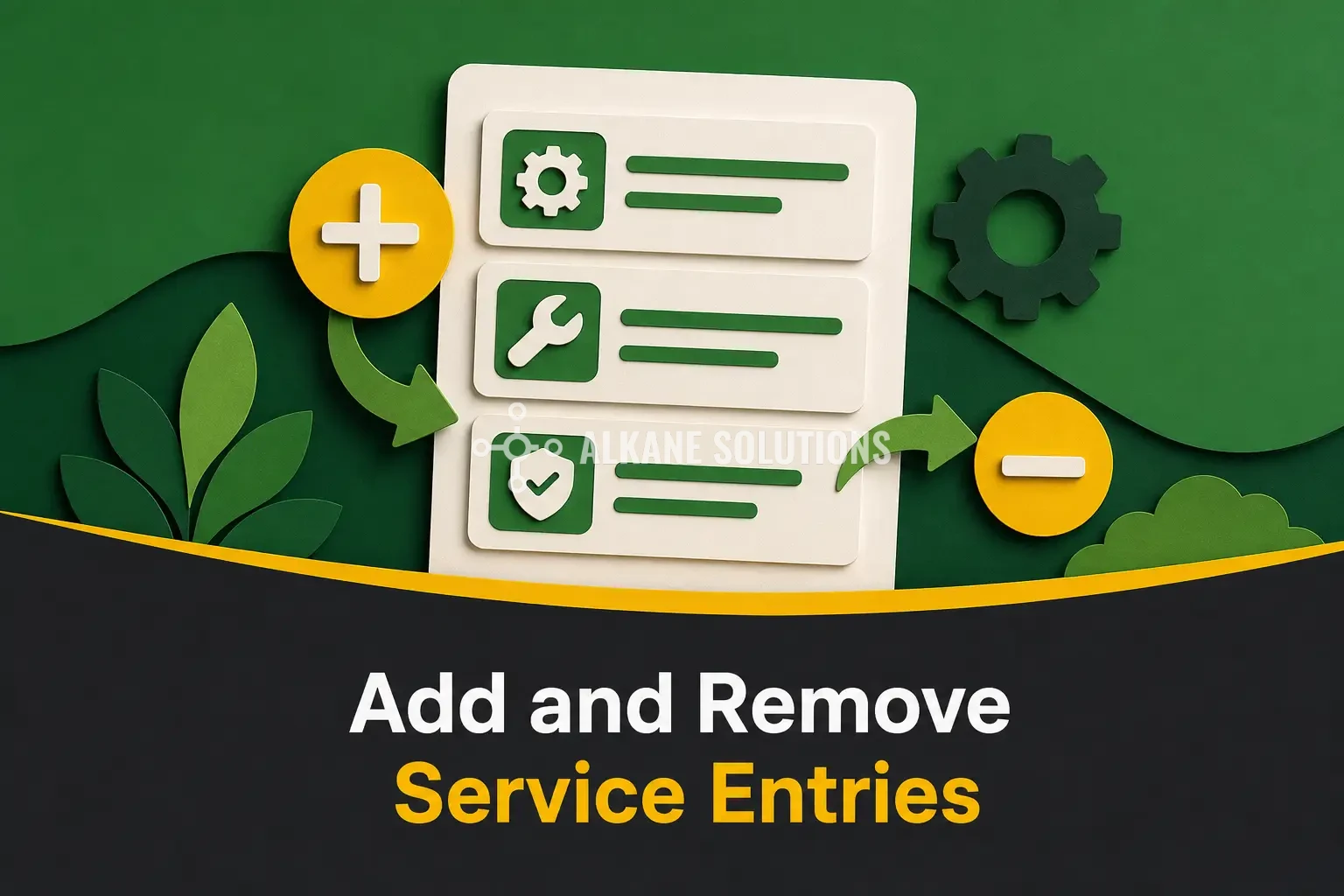 Add and Remove Service Entries