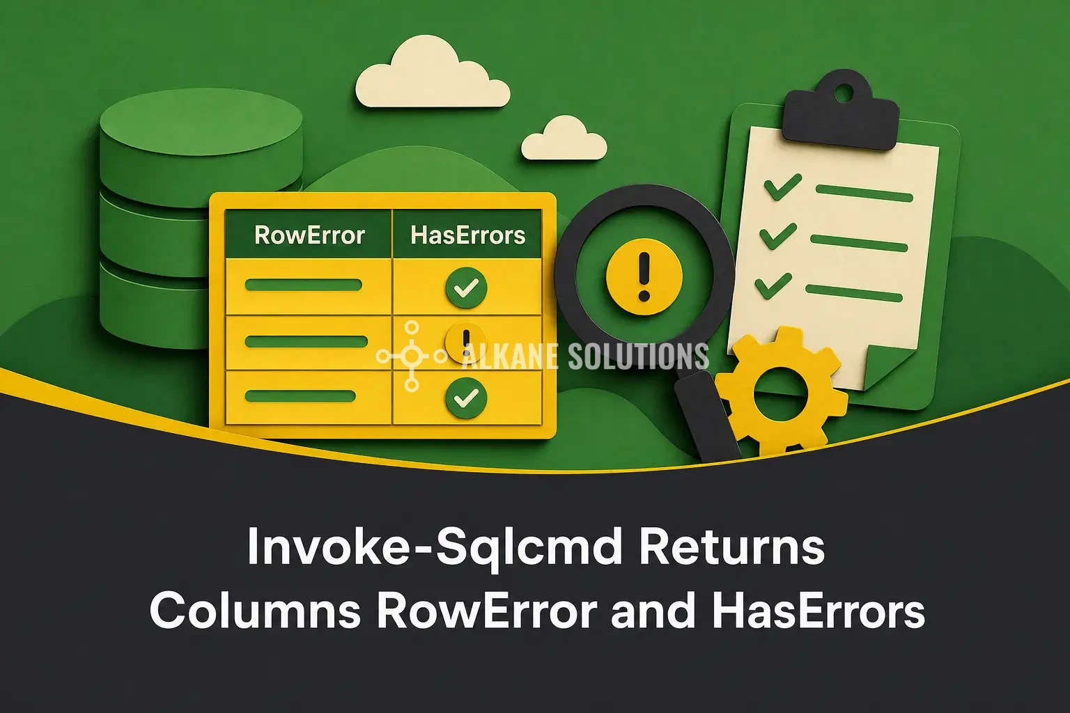 Invoke-Sqlcmd Returns Columns RowError and HasErrors