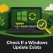Check If a Windows Update Exists