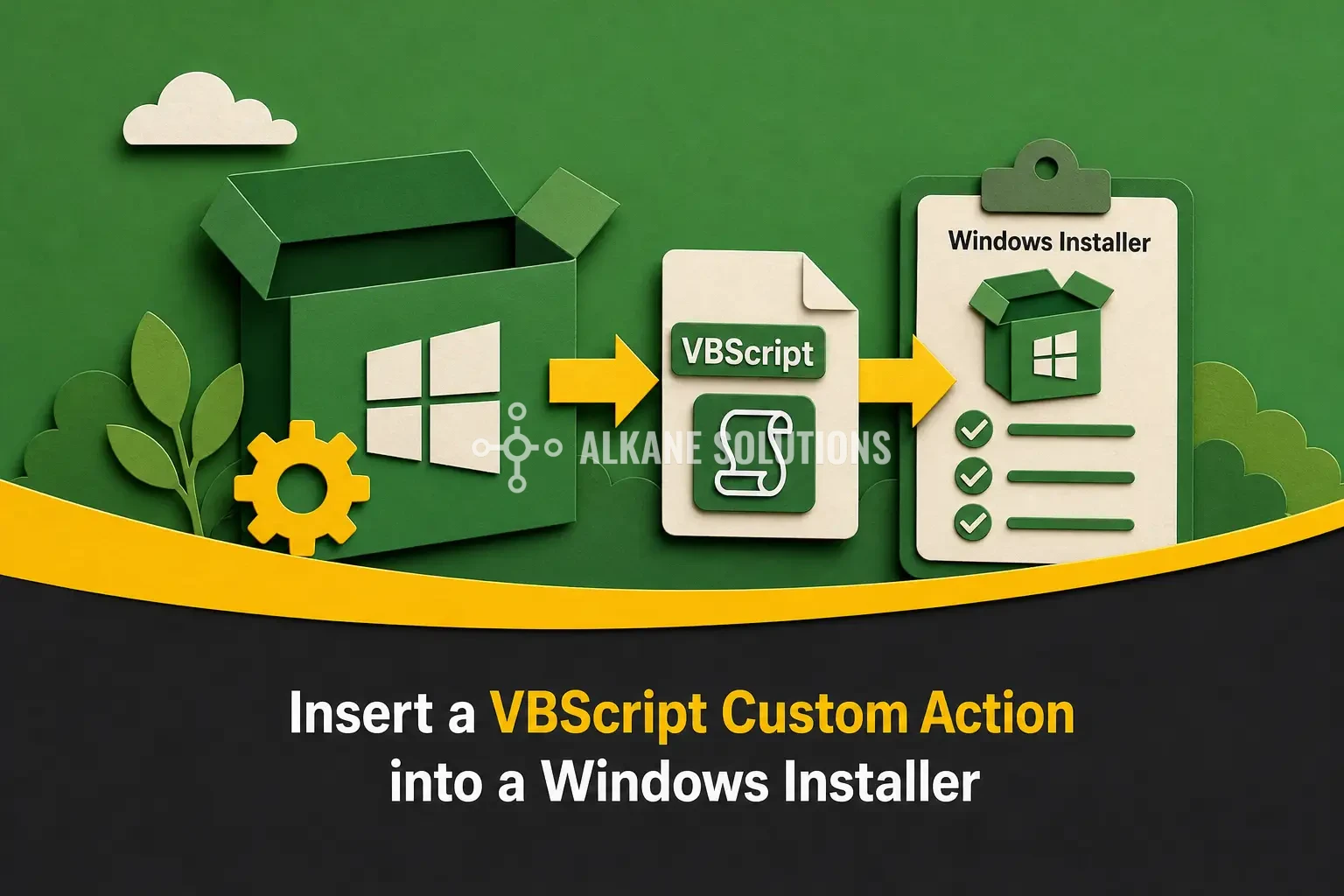 Insert a VBScript Custom Action into a Windows Installer
