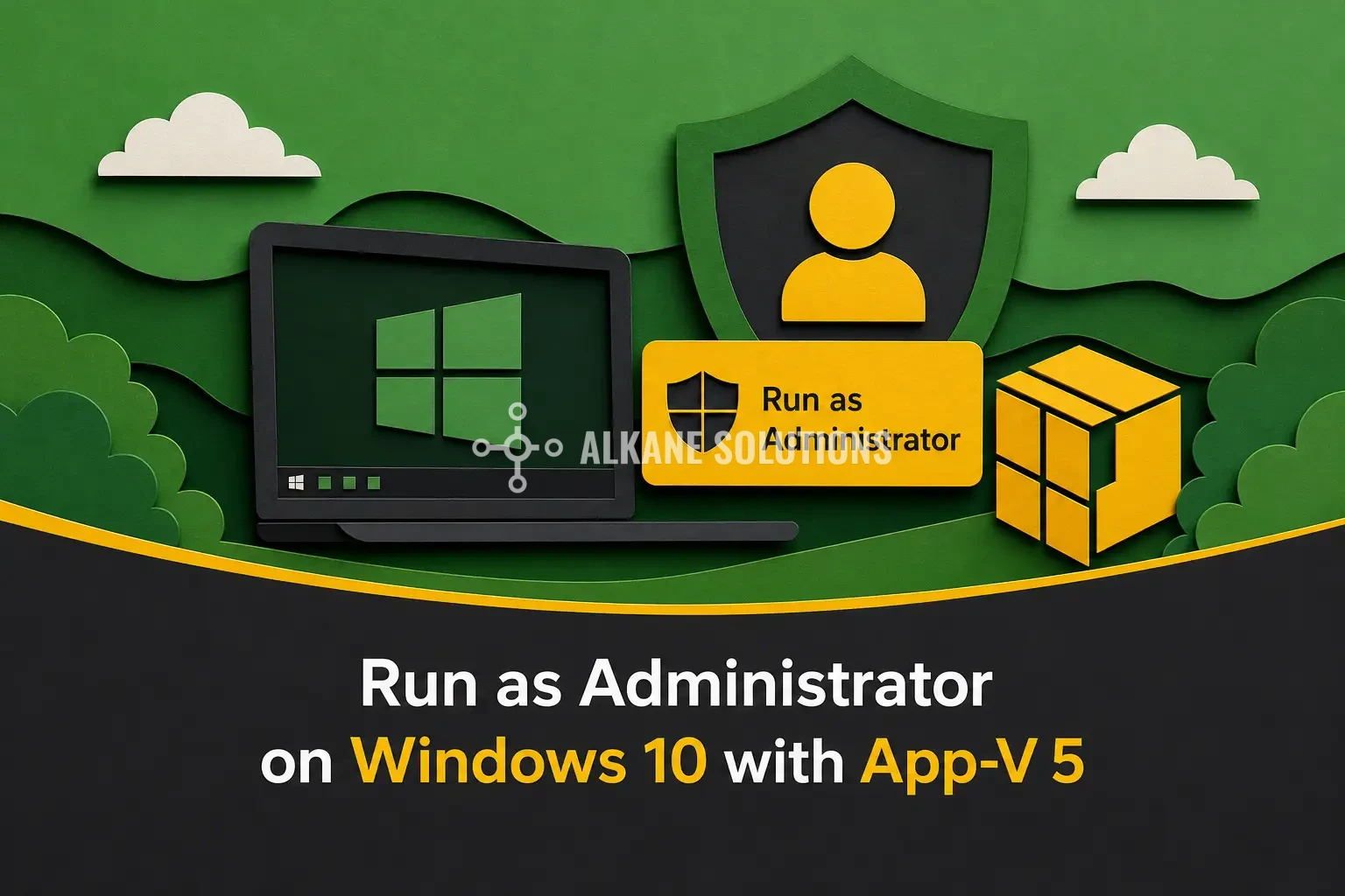 Run as Administrator on Windows 10 with App-V 5