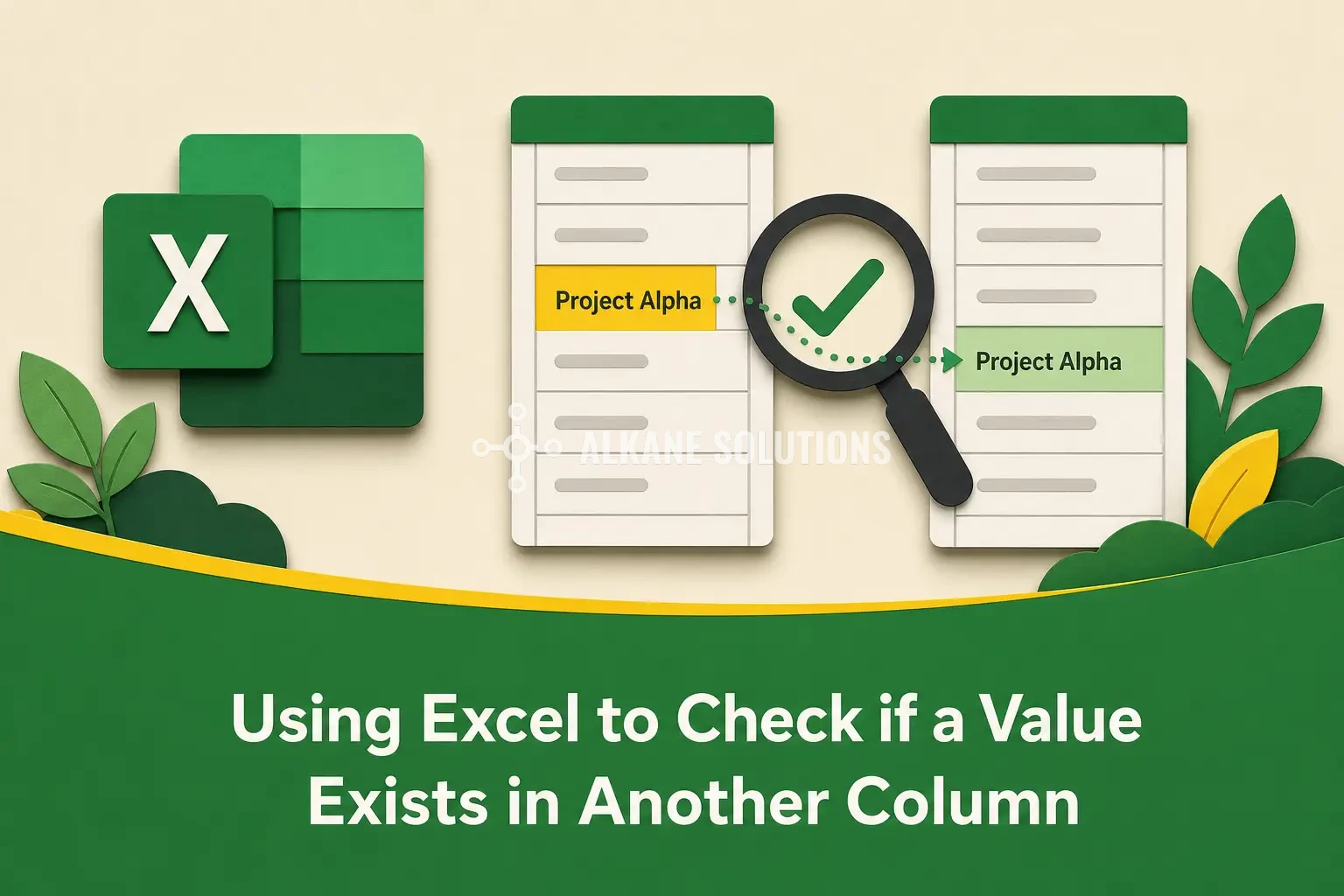 Using Excel to Check if a Value Exists in Another Column