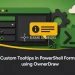 Custom Tooltips in PowerShell Forms using OwnerDraw