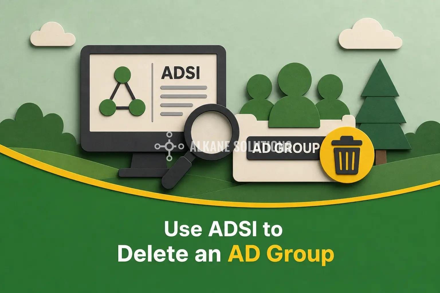 Use ADSI to Delete an AD Group
