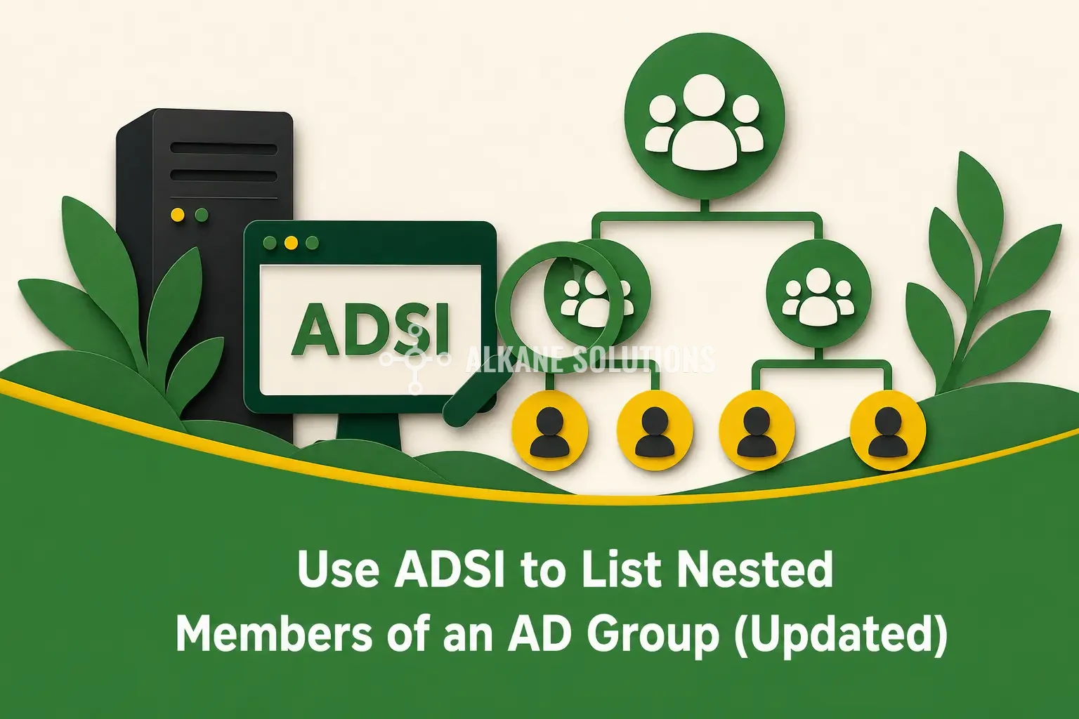 Use ADSI to List Nested Members of an AD Group (Updated)