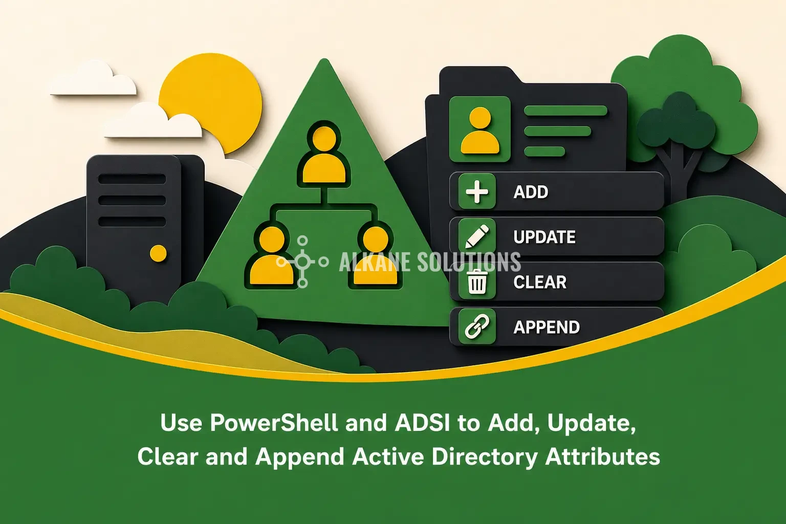Use PowerShell and ADSI to Add, Update, Clear and Append Active Directory Attributes