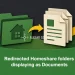 Redirected Homeshare folders displaying as Documents