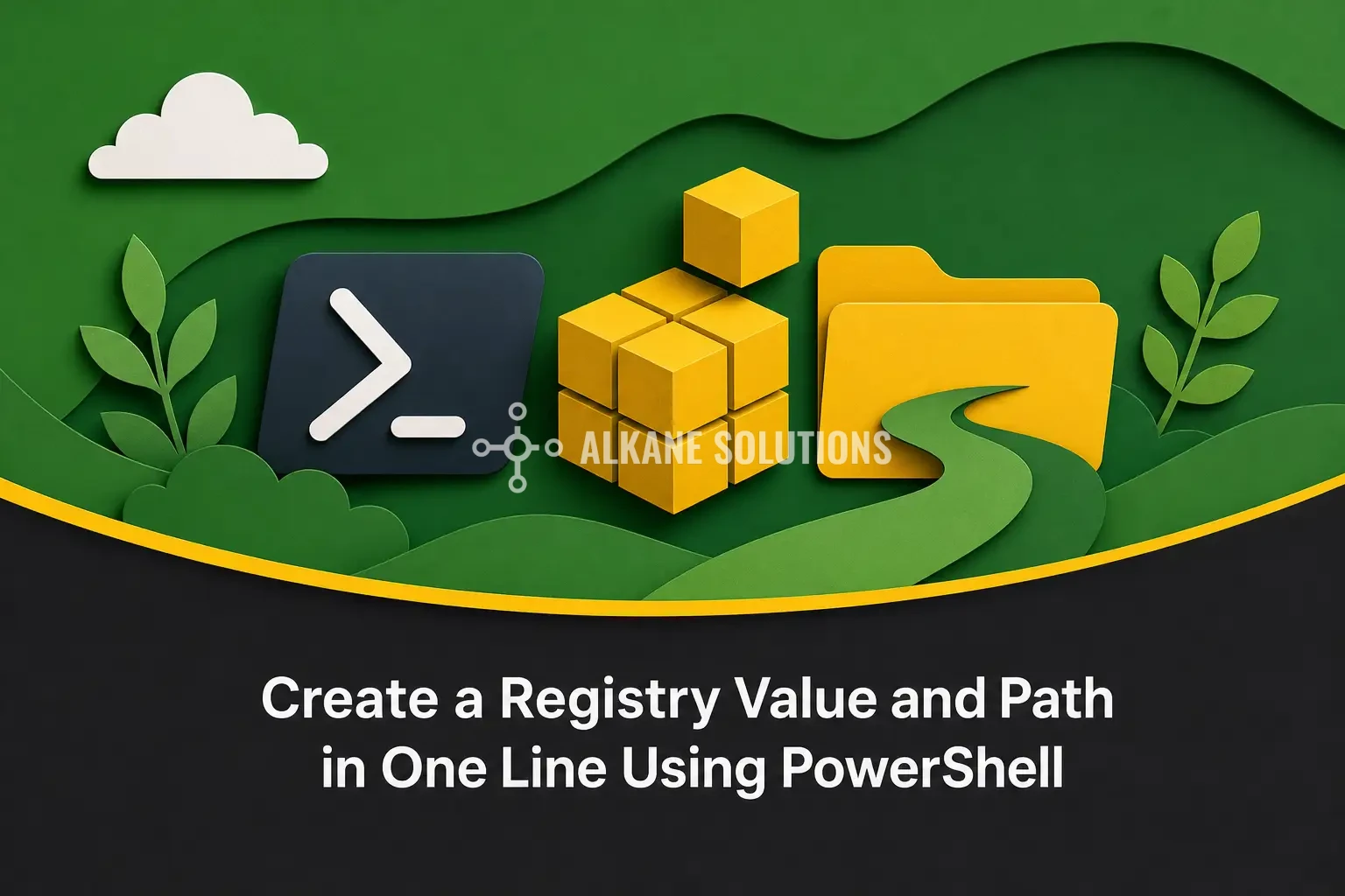 Create a Registry Value and Path in One Line Using PowerShell