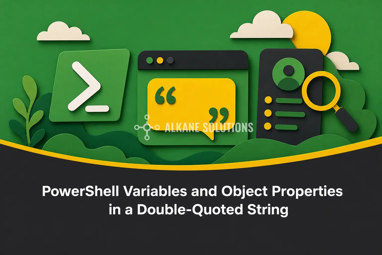 PowerShell Variables and Object Properties in a Double-Quoted String
