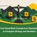 Use PowerShell Comparison Operators to Compare Strings and Numbers