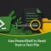 Use PowerShell to Read from a Text File
