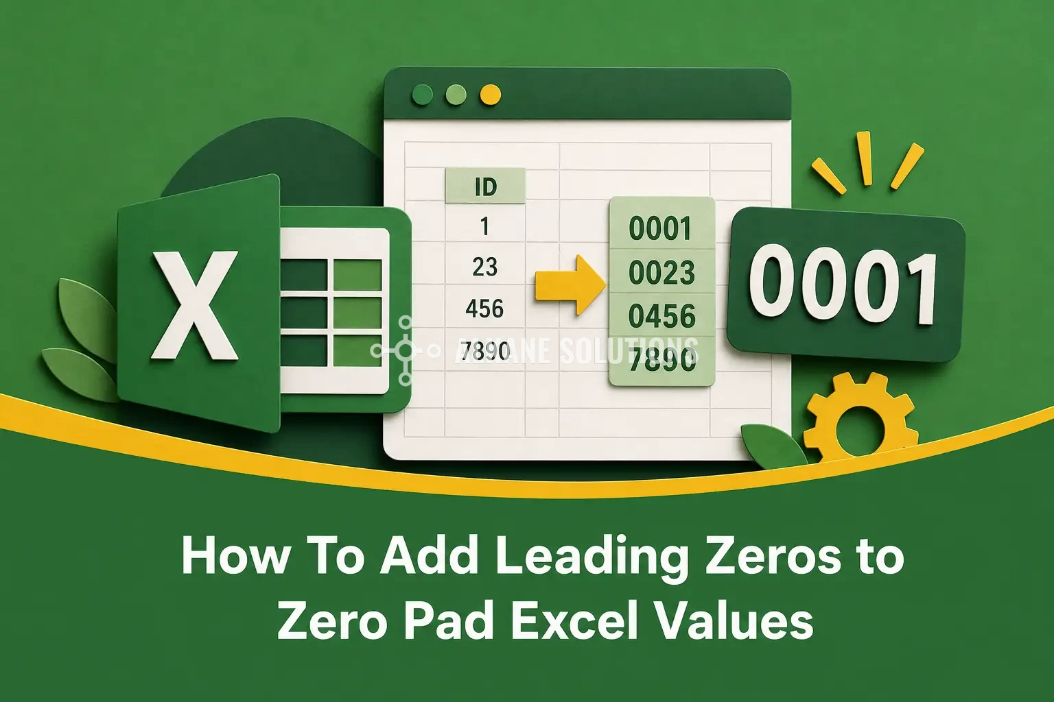 How To Add Leading Zeros to Zero Pad Excel Values