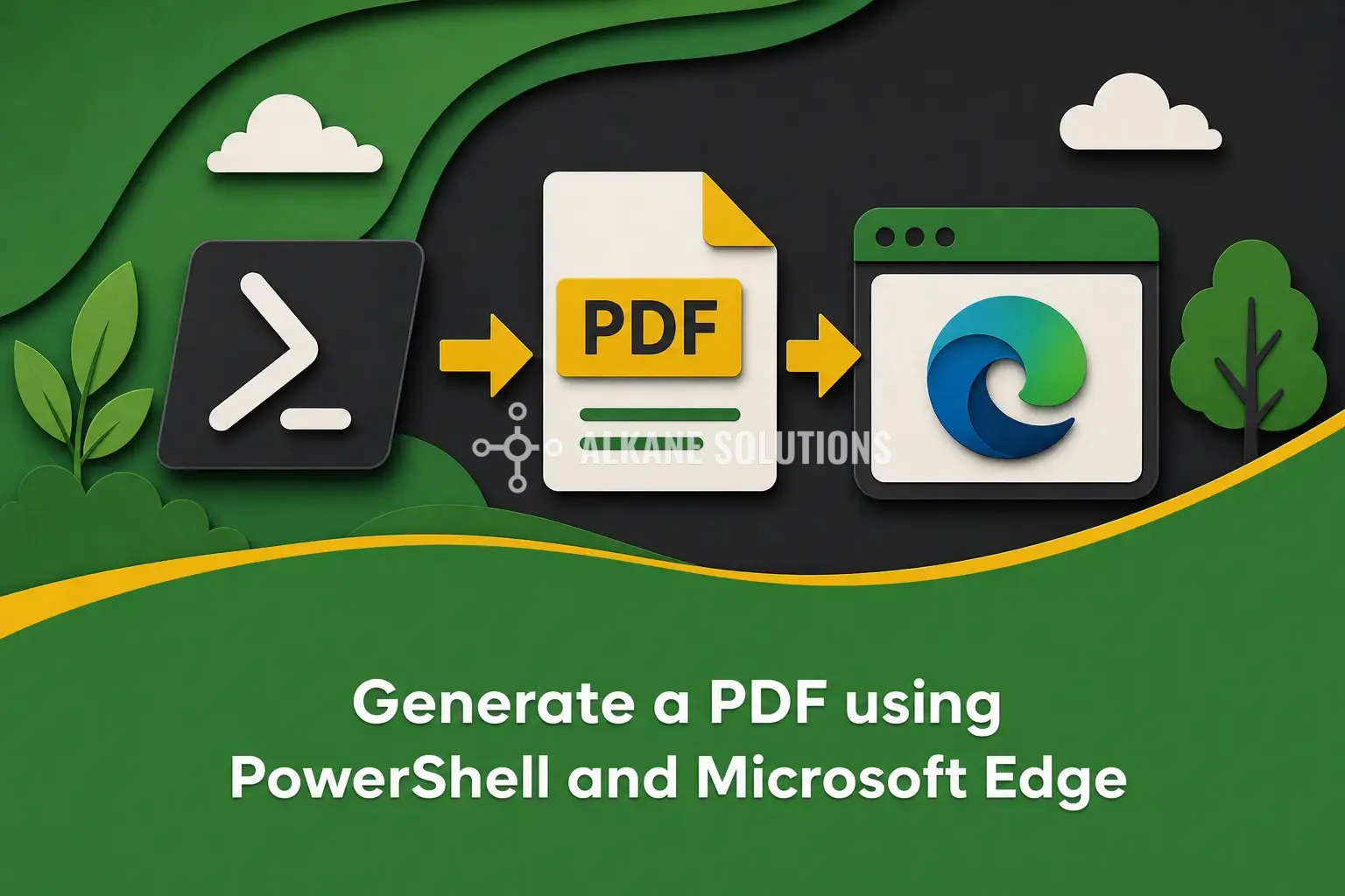 Generate a PDF using PowerShell and Microsoft Edge