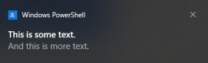 Basic Toast Notification