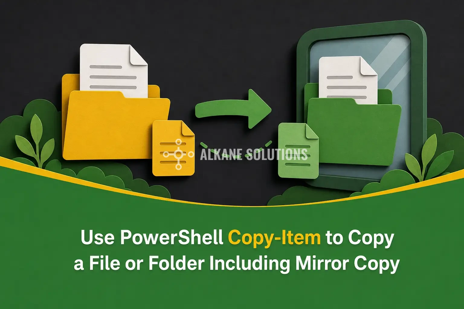 Use PowerShell Copy-Item to Copy a File or Folder Including Mirror Copy