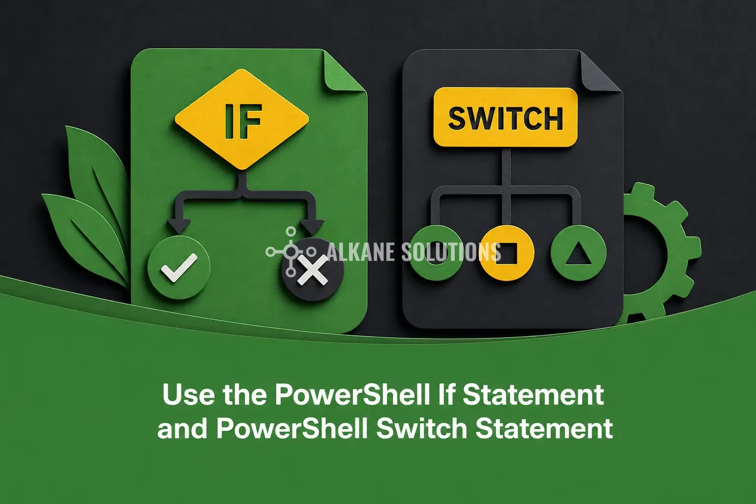 Use the PowerShell If Statement and PowerShell Switch Statement
