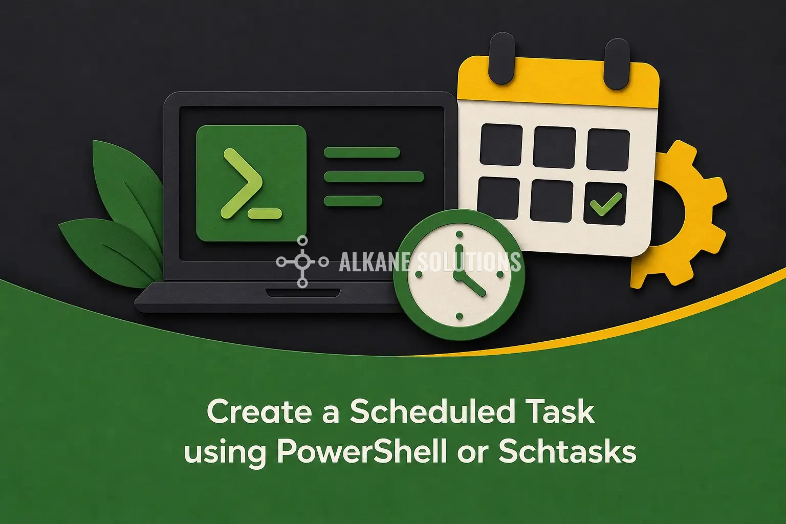 Create a Scheduled Task using PowerShell or Schtasks