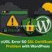 cURL Error 60 SSL Certificate Problem with WordPress