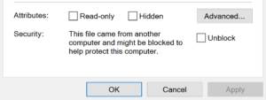 Unblock-File