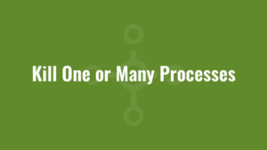 Kill One or Many Processes