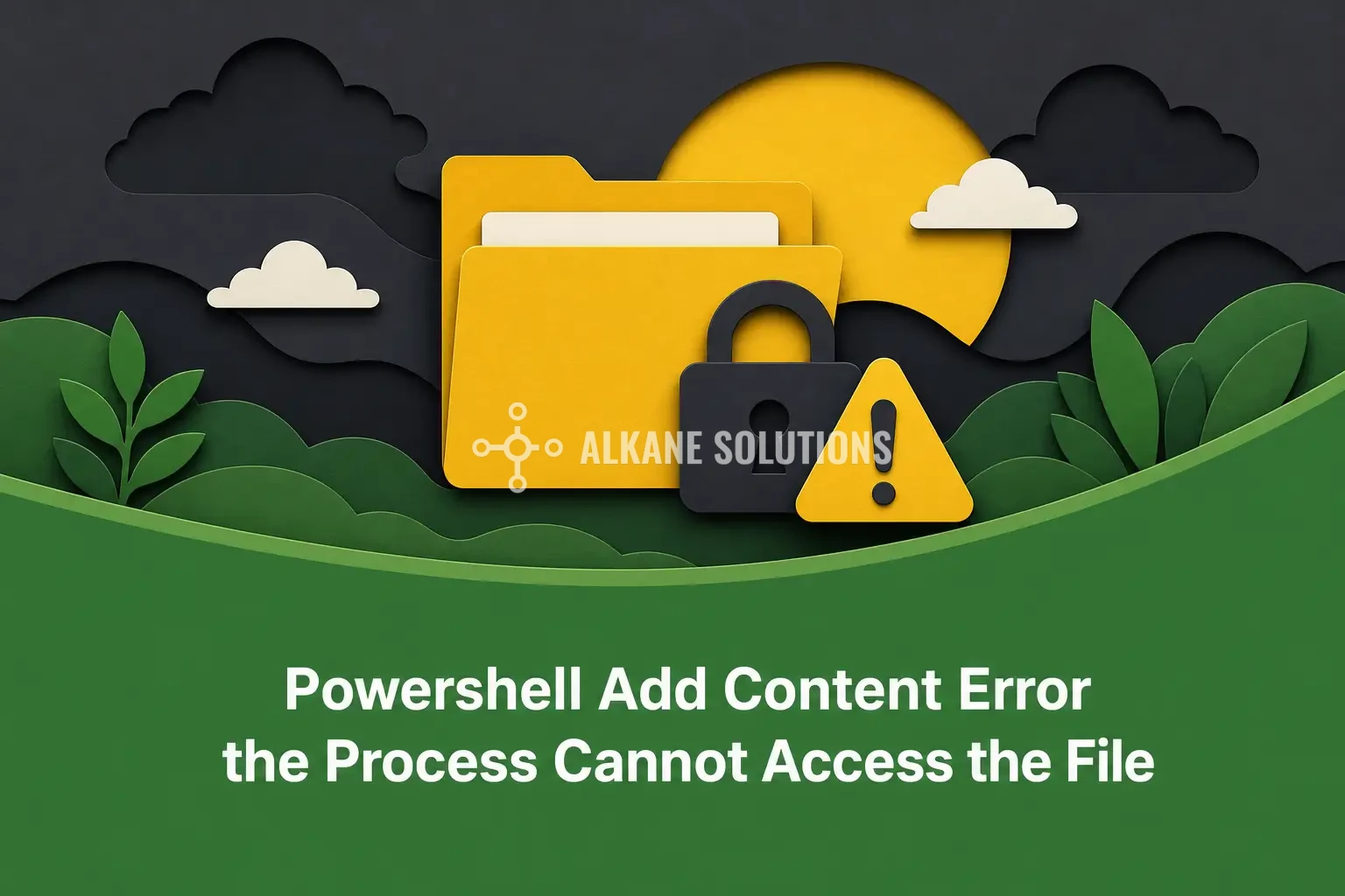 Powershell Add Content Error the Process Cannot Access the File