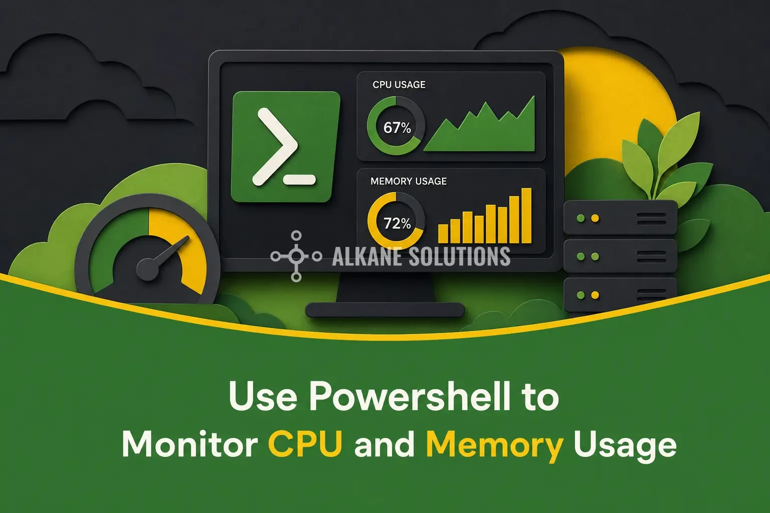 Use Powershell to Monitor CPU and Memory Usage