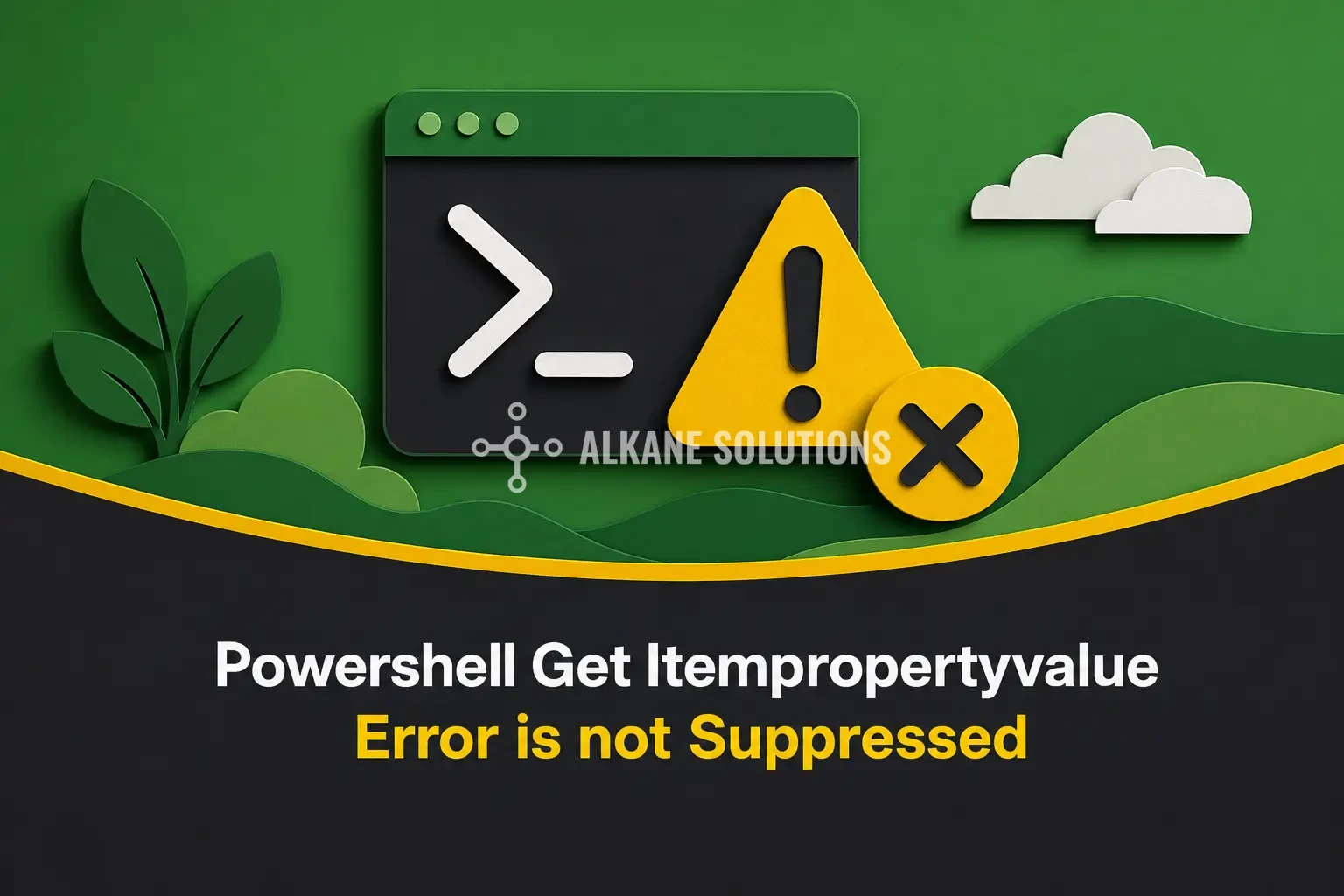 Powershell Get Itempropertyvalue Error is not Suppressed