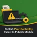 Publish Psartifactutility Failed to Publish Module