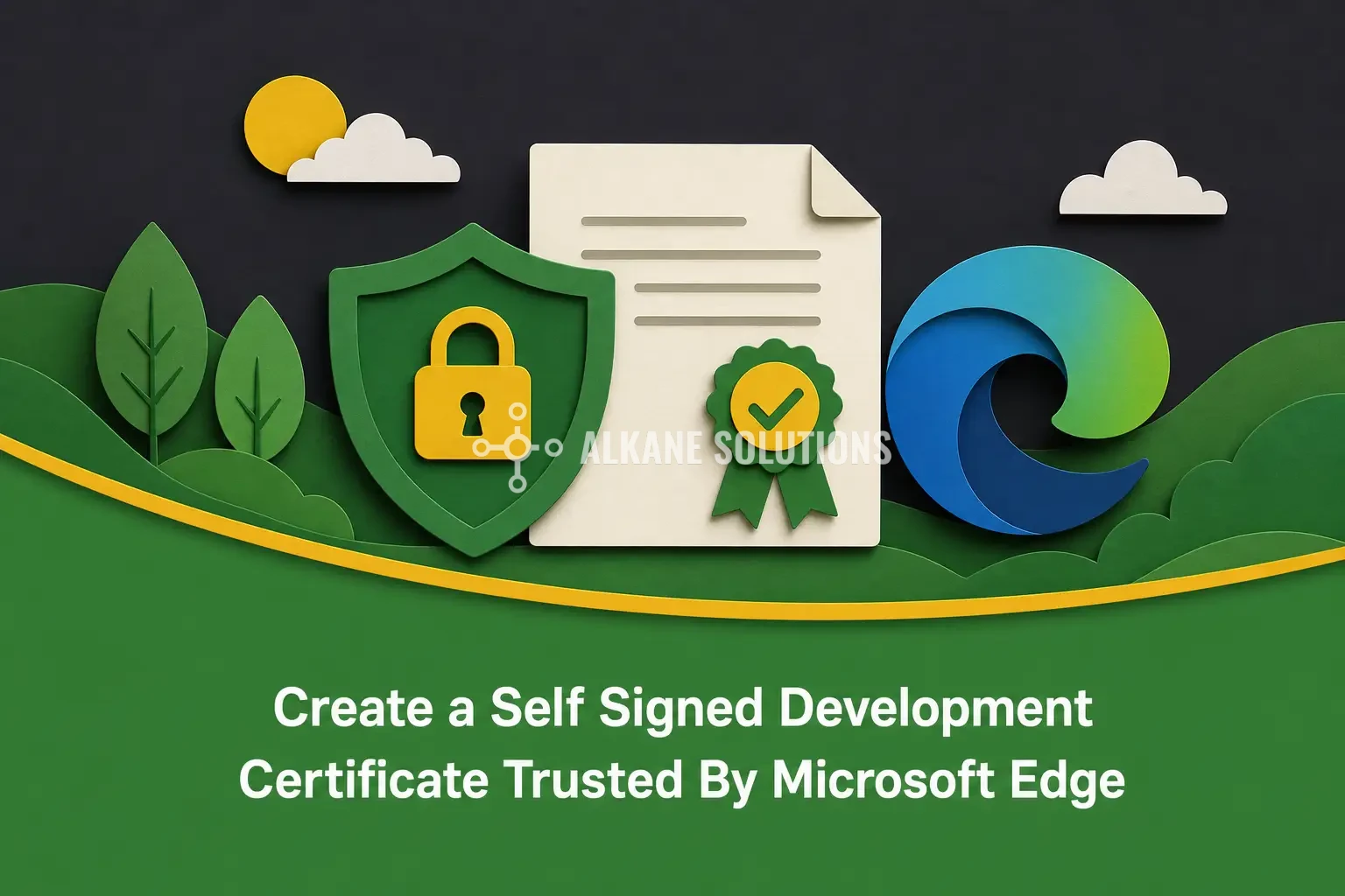 Create a Self Signed Development Certificate Trusted By Microsoft Edge