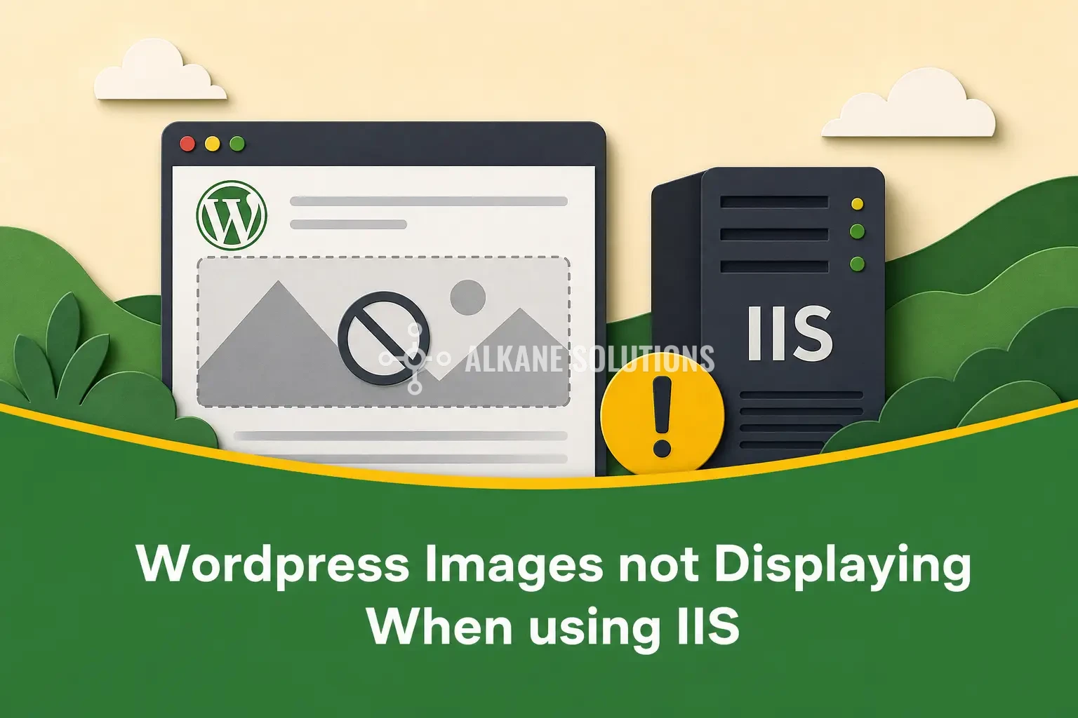 WordPress Images not Displaying When using IIS