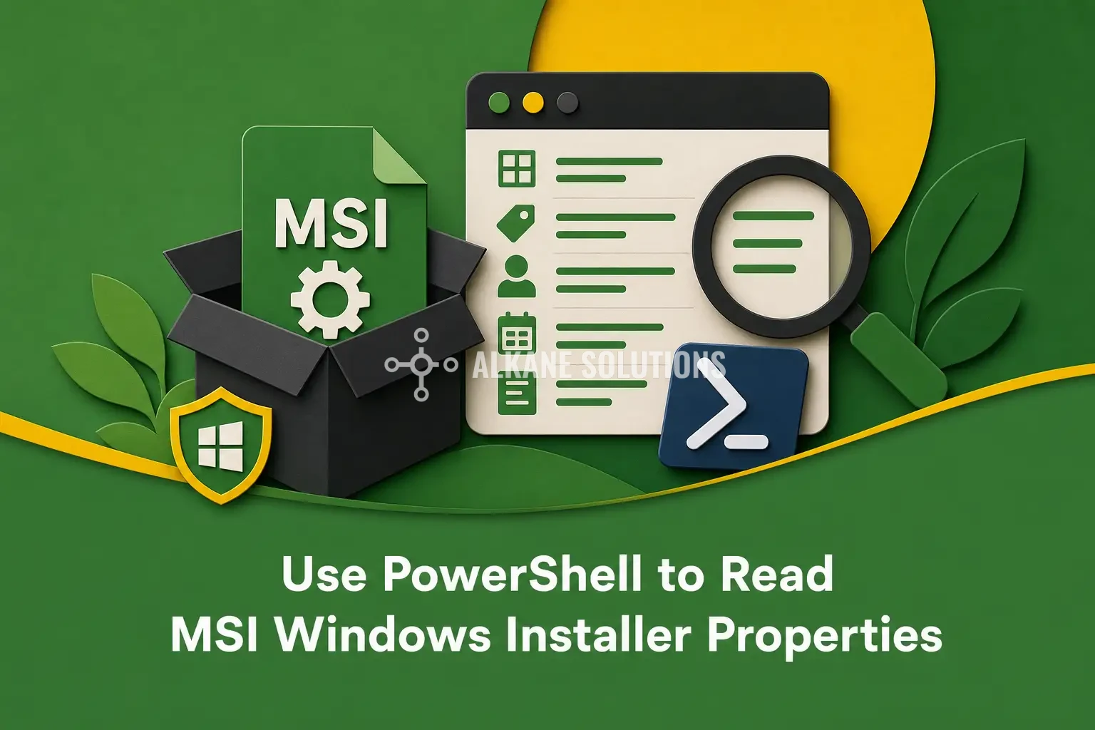 Use PowerShell to Read MSI Windows Installer Properties